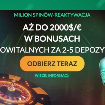 2000€ w bonusach z depozytami 2 do 5 w SpinMillion