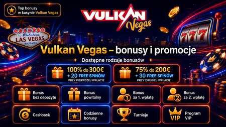 Aktualne bonusy dla polskich graczy w kasynie V.Vegas Aktualne bonusy dla polskich graczy w kasynie V.Vegas