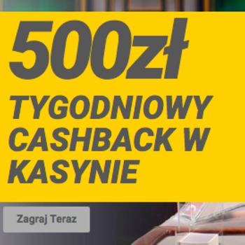 Cotygodniowy cashback 500 zł w Reloadbet