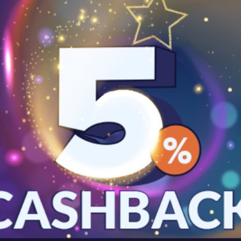 Odbierz poniedziałkowy cash back 5% w Casino Mega