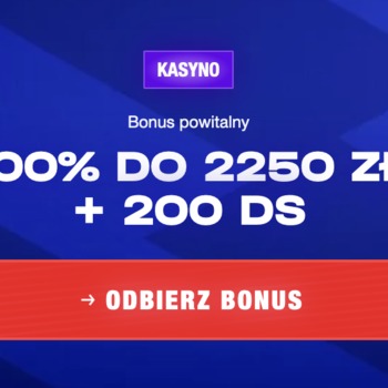 Powitalny bonus 100% do 2250zł z 200 FS w BankoBet