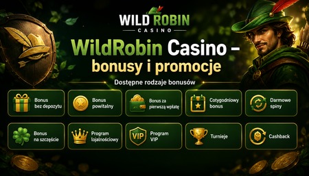 Top bonusy dla polskich graczy w kasynie Wild Robin