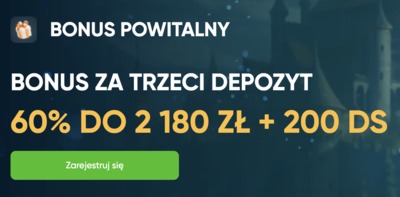 Trzeci bonus na start w kasynie Spinline