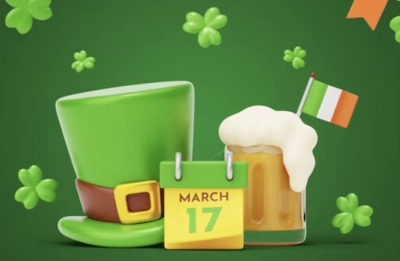 Tydzień Świętego Patryka  z bonusami  gotówkowymi i free spinami