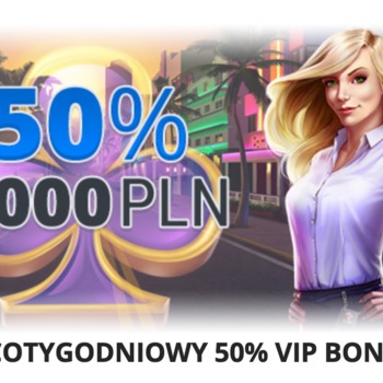 Vip bonus 50% każdego tygodnia w EgoCasino